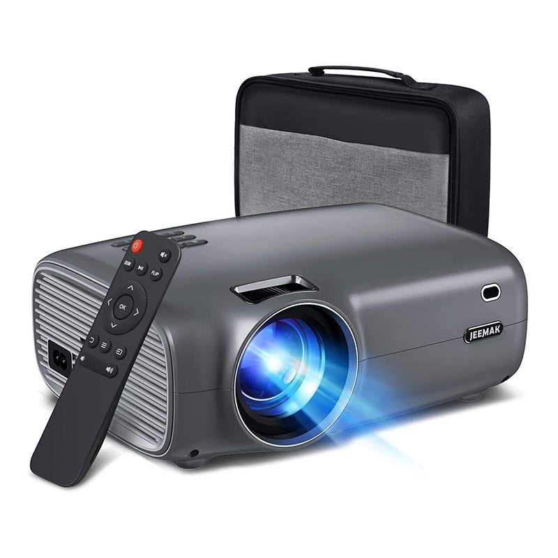 Jeemak P100 1080P 200 Inch Display Mini Smart Video Projector(Only available in the US）